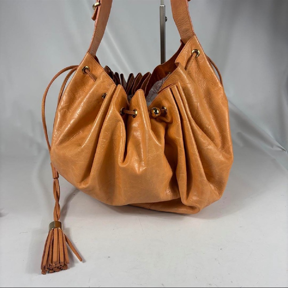 Givenchy Leather Bucket Bag with Tassel in Tan Brown - Picture 10 of 17